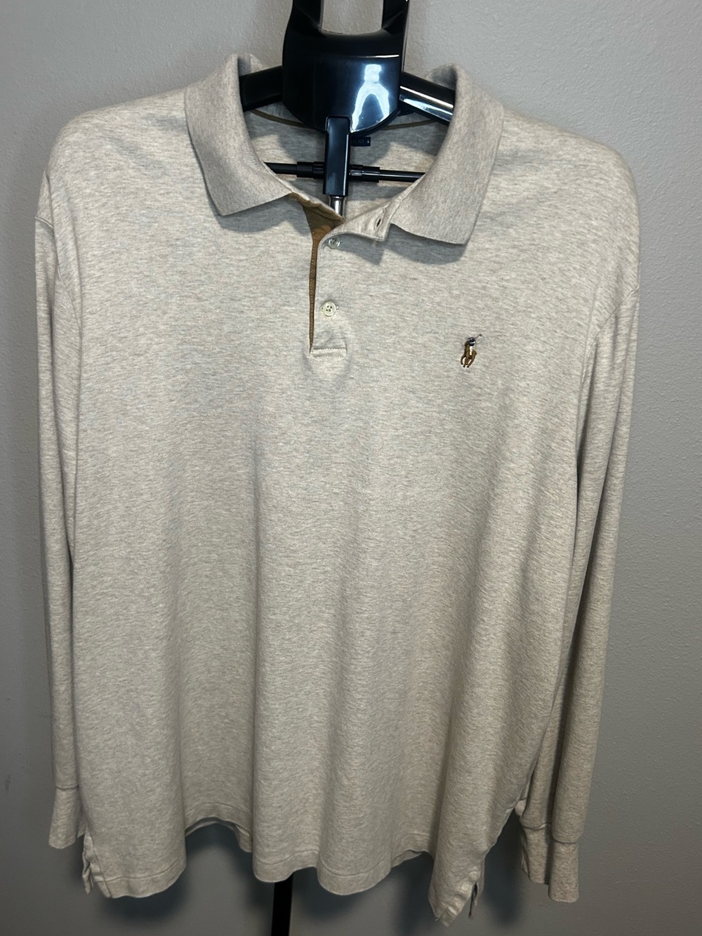 Polo by Ralph Lauren Long-Sleeve men’s Polo rugby in Light beige